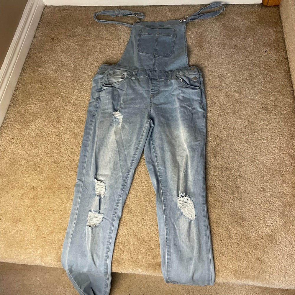 Pale Jean Overalls - Large